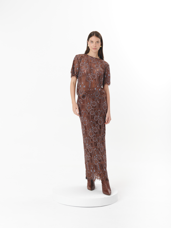 FLORENCE SKIRT CHOCOLATE