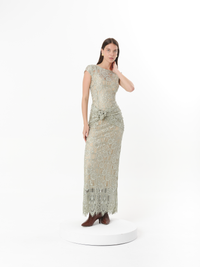SOLENE DRESS SEAGRASS (VIP)