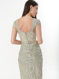 SOLENE DRESS SEAGRASS (VIP)