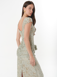 SOLENE DRESS SEAGRASS (VIP)