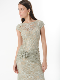 SOLENE DRESS SEAGRASS (VIP)