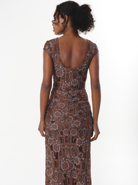 SOLENE DRESS CHOCOLATE (VIP)