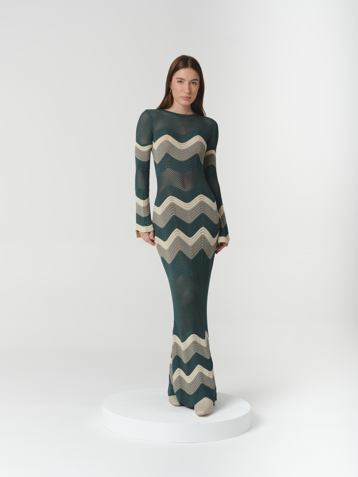 ASTOR DRESS EMERALD