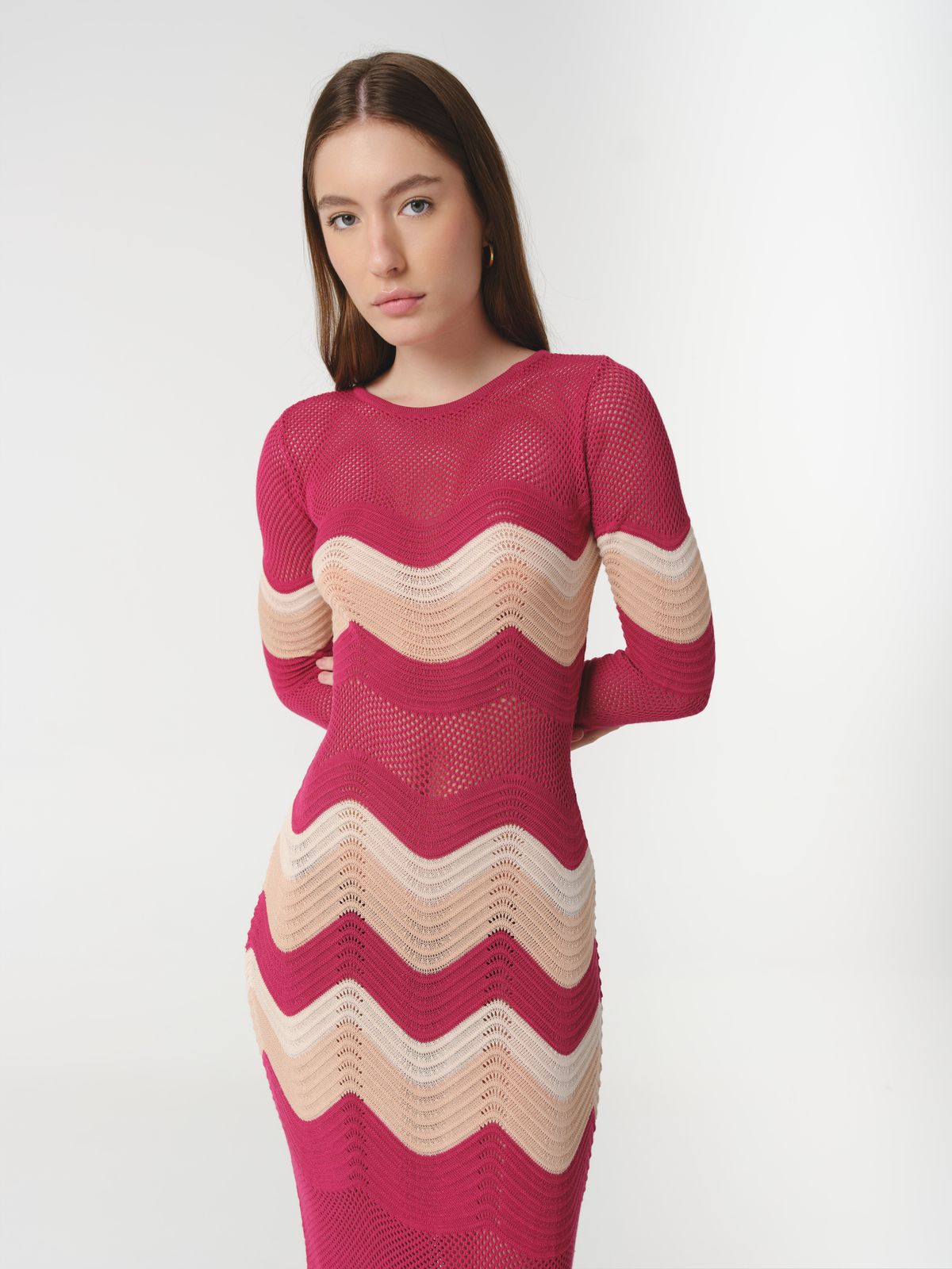 ASTOR DRESS RASPBERRY