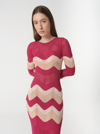 ASTOR DRESS RASPBERRY