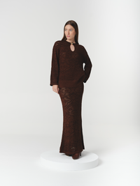 ANNELISE SKIRT CHOCOLATE