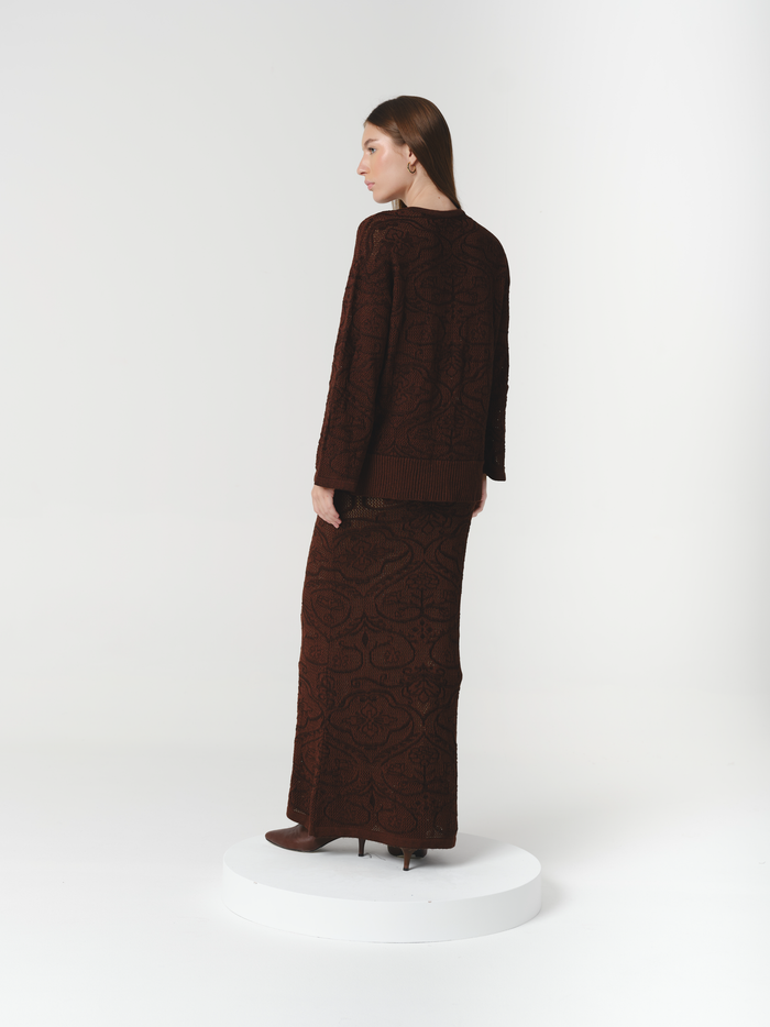 ANNELISE SKIRT CHOCOLATE
