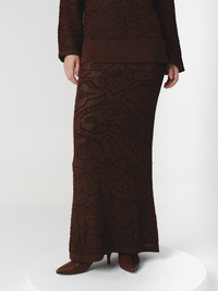 ANNELISE SKIRT CHOCOLATE