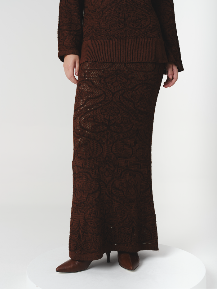 ANNELISE SKIRT CHOCOLATE