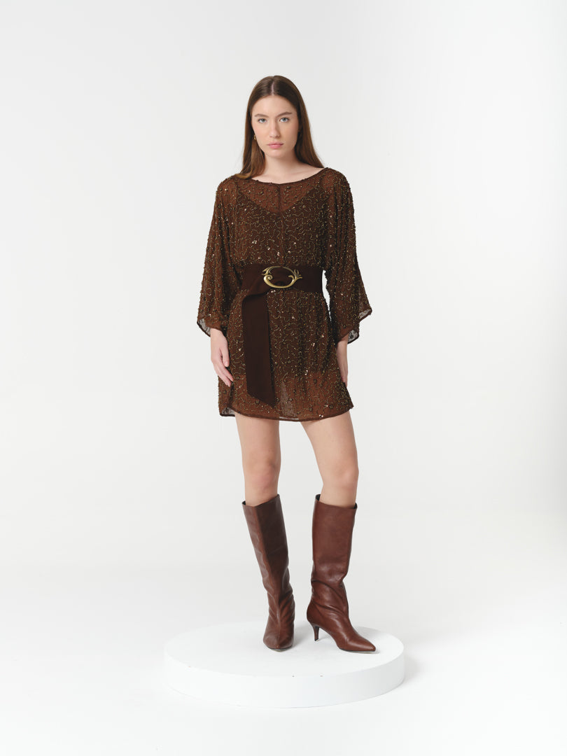 ONYX DRESS CHOCOLATE