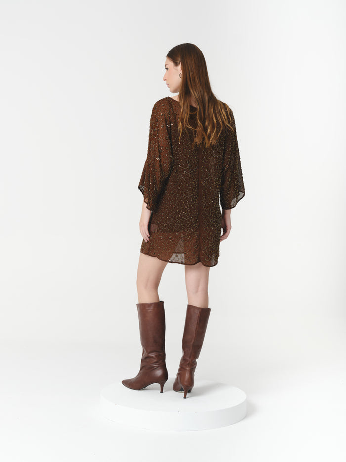 ONYX DRESS CHOCOLATE