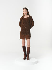 ONYX DRESS CHOCOLATE