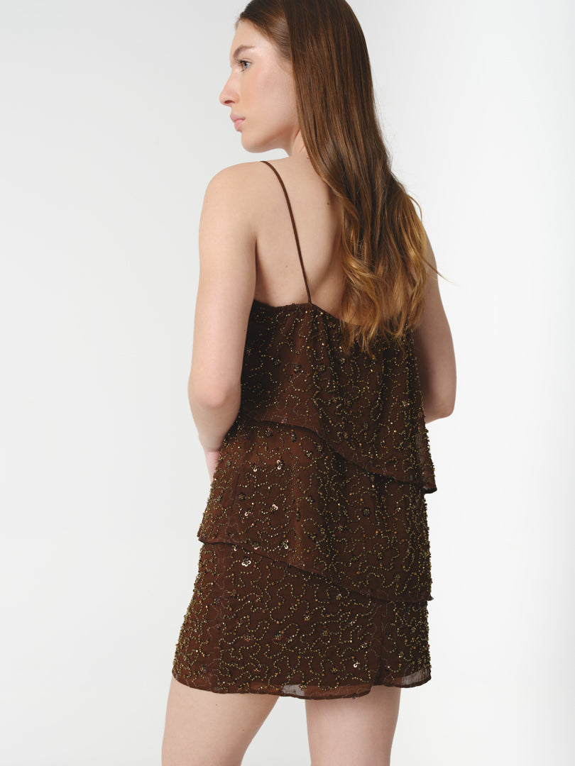 HALO SKIRT CHOCOLATE