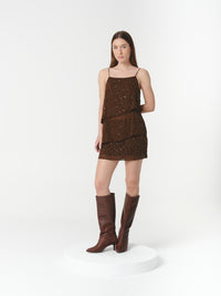 HALO SKIRT CHOCOLATE