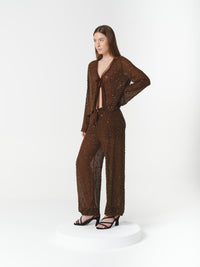 GOLDIE BLOUSE CHOCOLATE