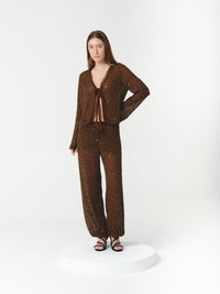 GOLDIE BLOUSE CHOCOLATE