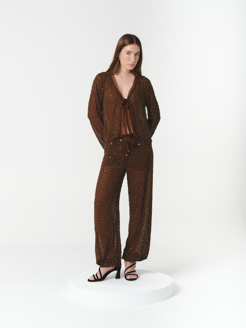 GOLDIE PANTS CHOCOLATE
