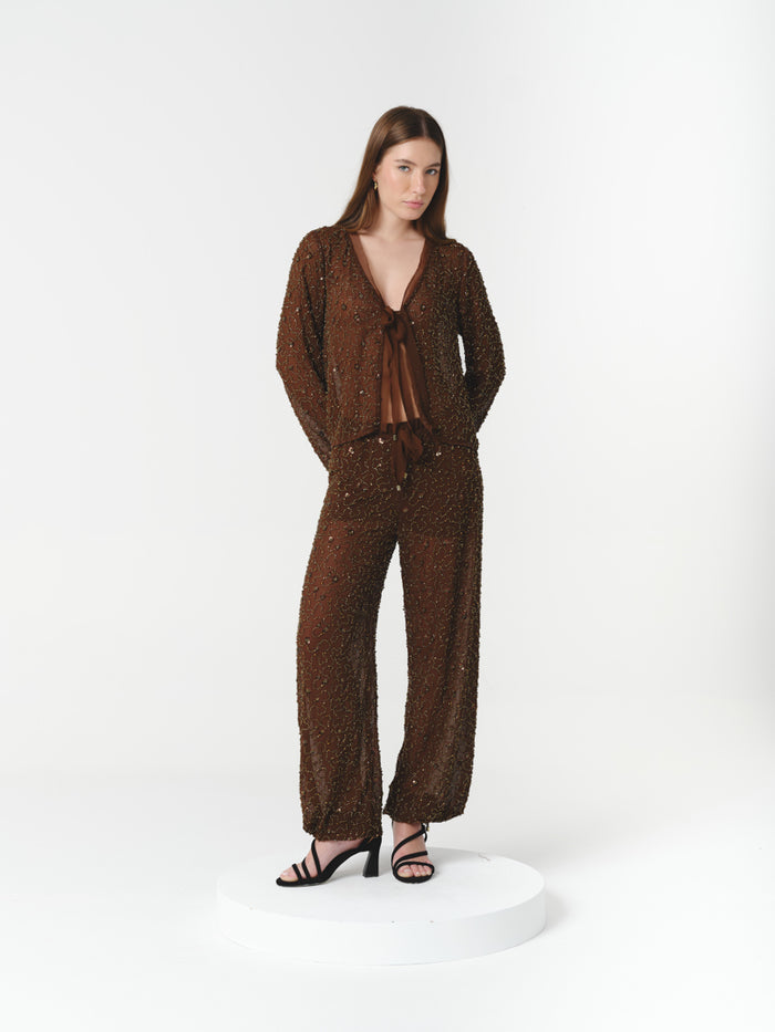 GOLDIE PANTS CHOCOLATE