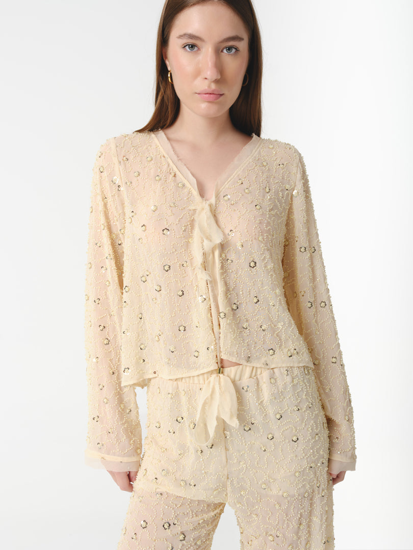 GOLDIE BLOUSE CHAMPAGNE