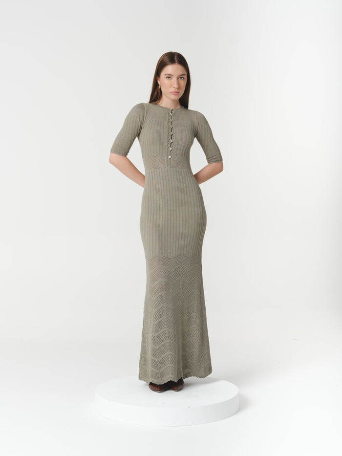 ISABEL DRESS SEAGRASS