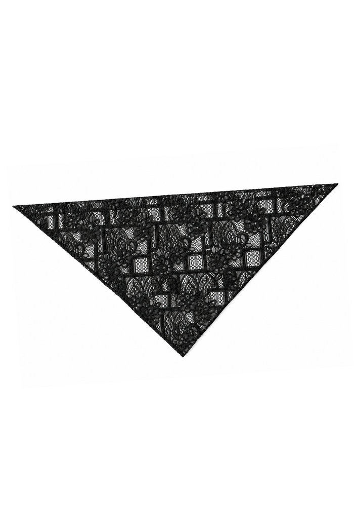 LACE SCARF BLACK