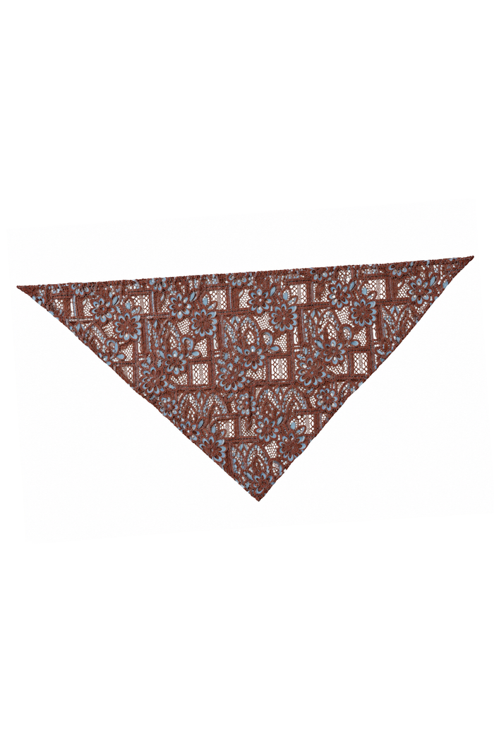 LACE SCARF CHOCOLATE