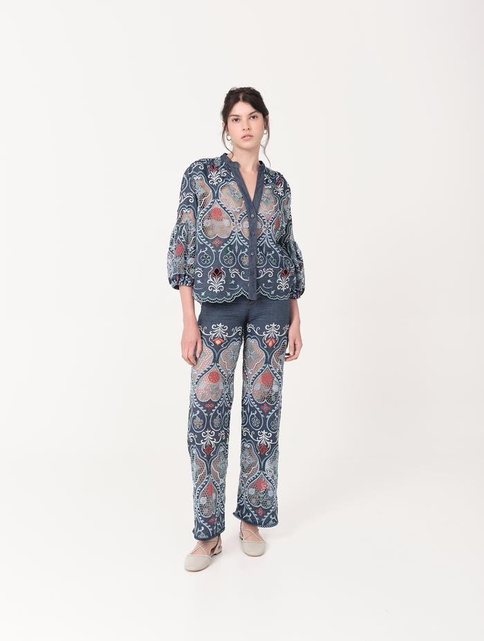ROBIN BLOUSE VINTAGE BLUE