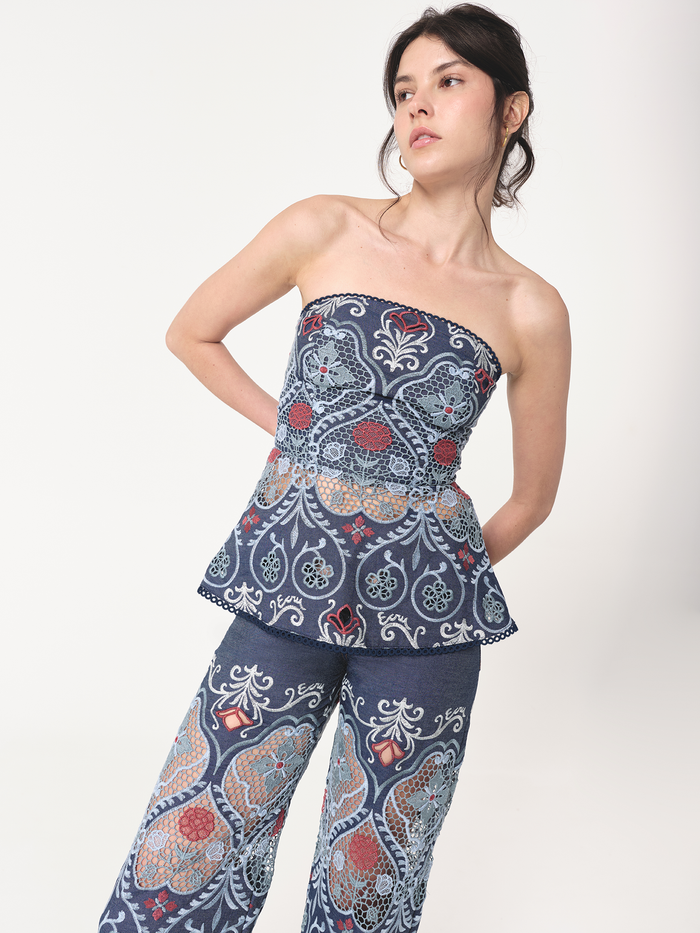 ROBIN TOP VINTAGE BLUE